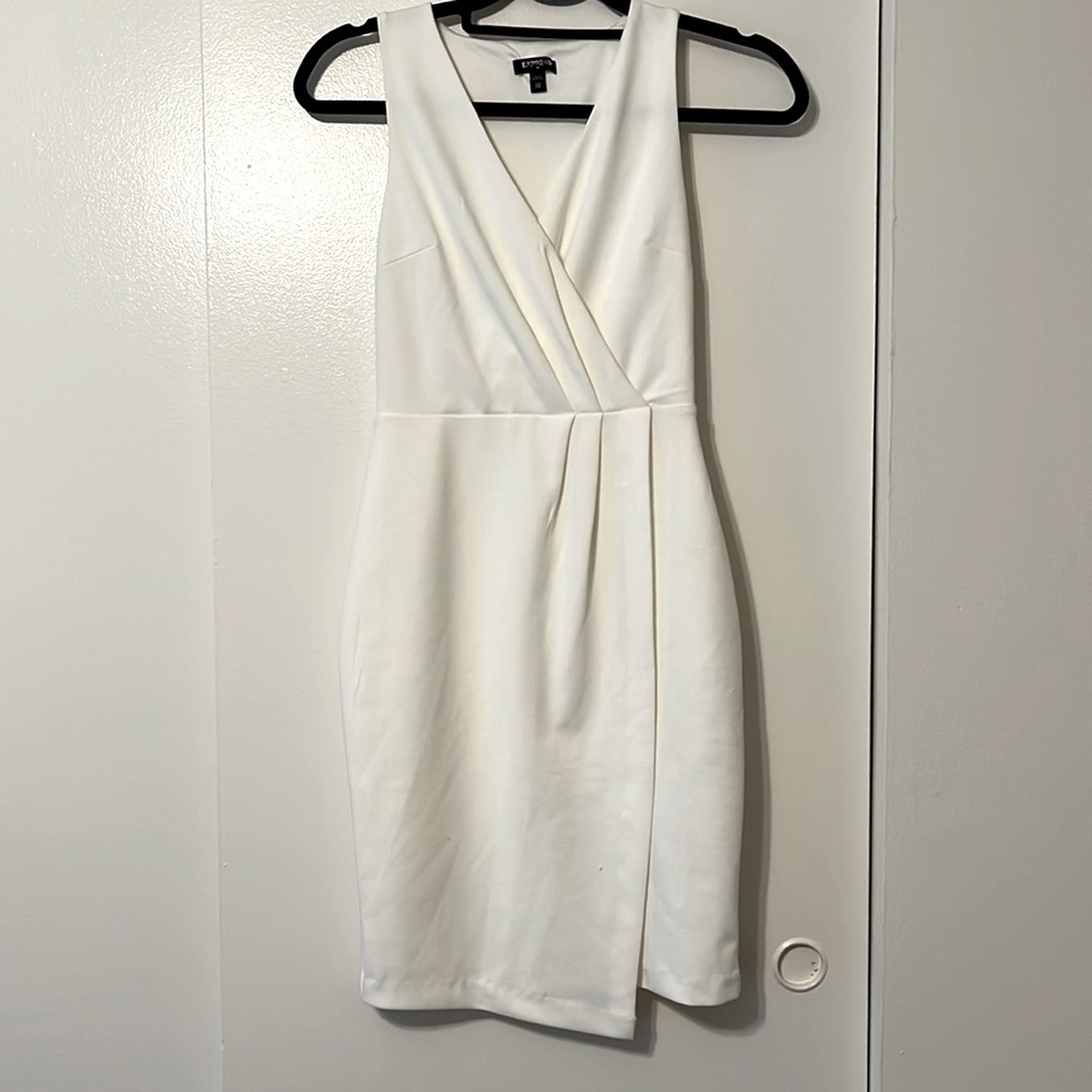 EXPRESS size XXS side zipper asymmetrical mini dress